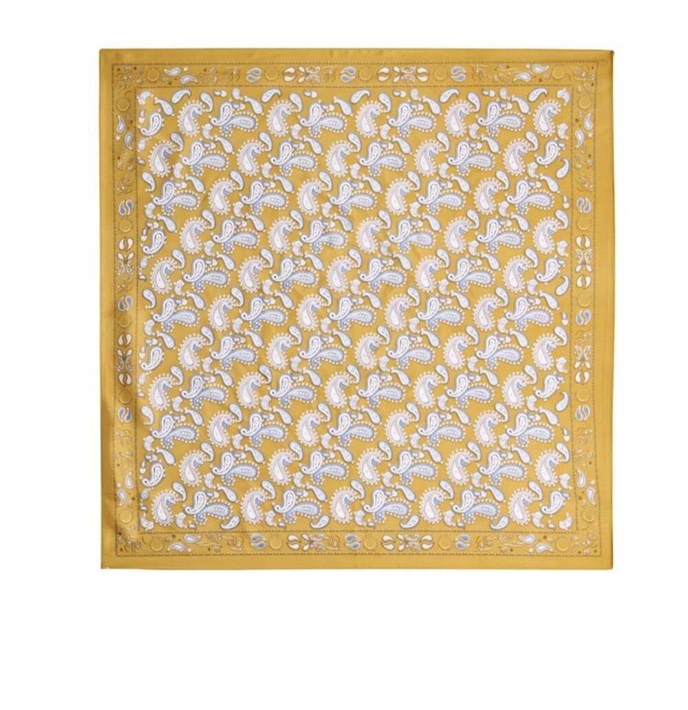 Shiraleah Chicago Wyatt Scarf Gold Paisley Woven Square Scarf Womens 07-28-018